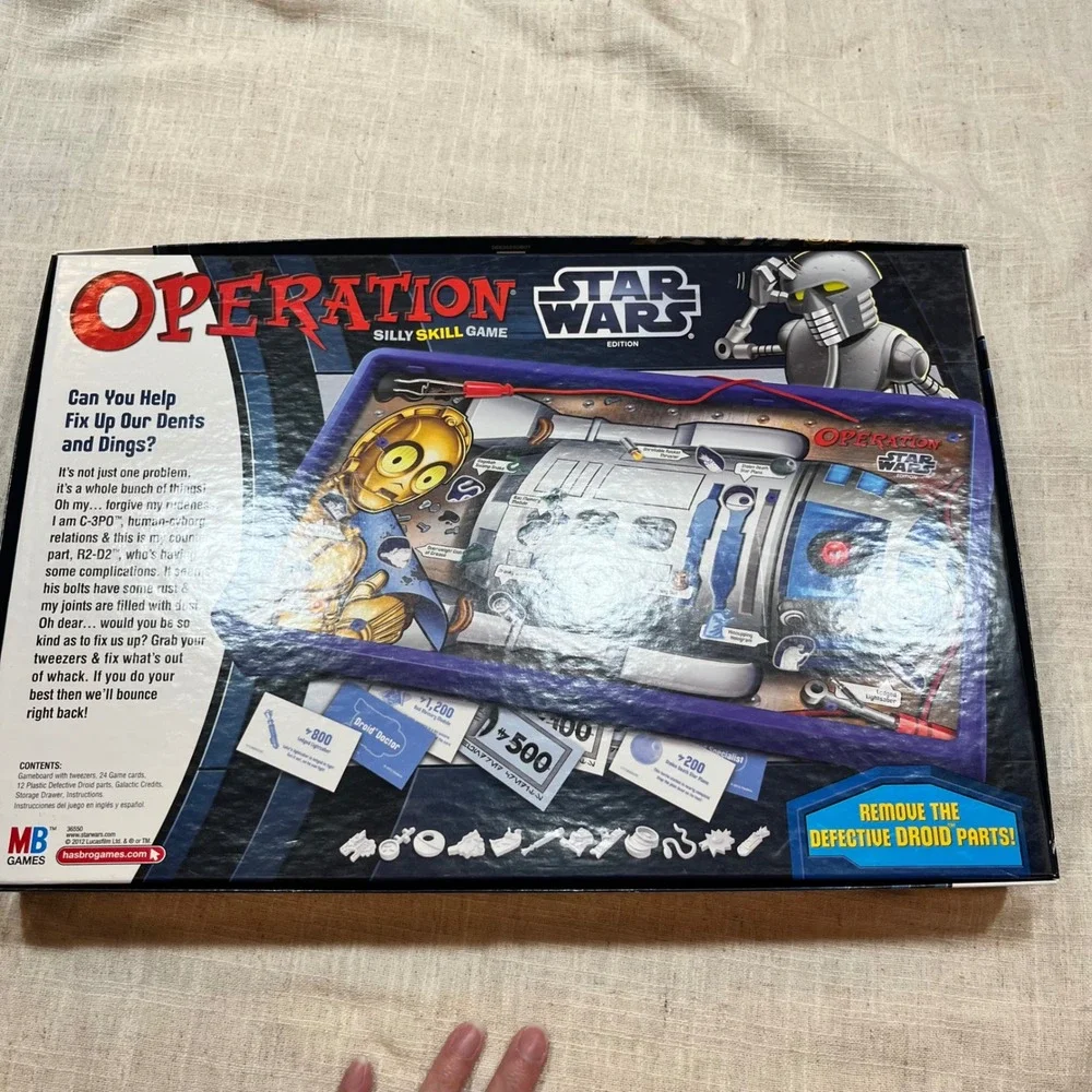 Star Wars Operation Game Silly Skill Game R2-D2‎ Hasbro 2012